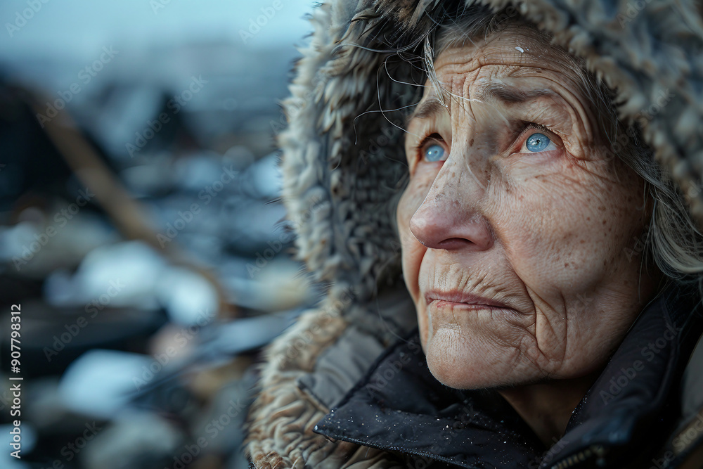 Sad crying victim child person in ruined building destruction war conflict civil crime war zone, Generative AI Sad crying victim child person in ruined building destruction war conflict civil crime war zone, Generative AI