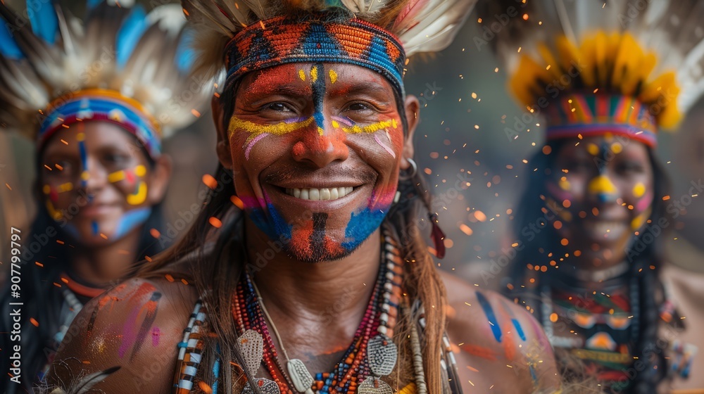 indigenous Festival, Color powder spray, Global indigenous group photo ...
