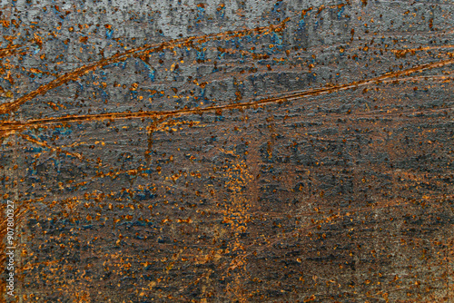 Old scratched rusty metal texture. Stock photo