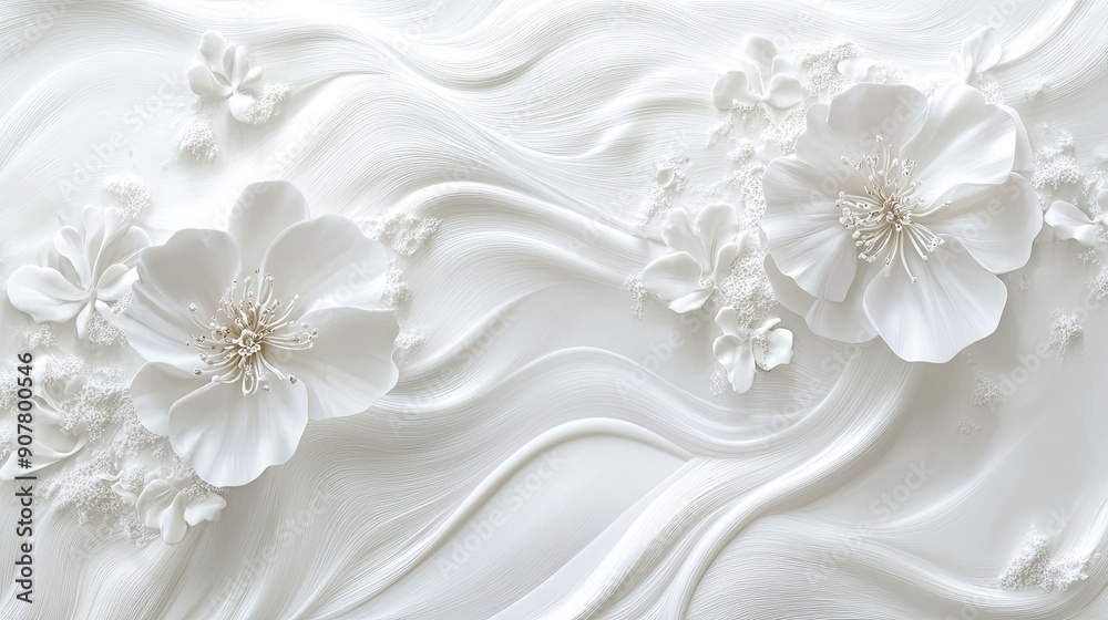 Abstract white background with delicate floral motifs and light textures, perfect for adding a touch of elegance. Abstract white background with delicate floral motifs and light textures, perfect for adding a touch of elegance.