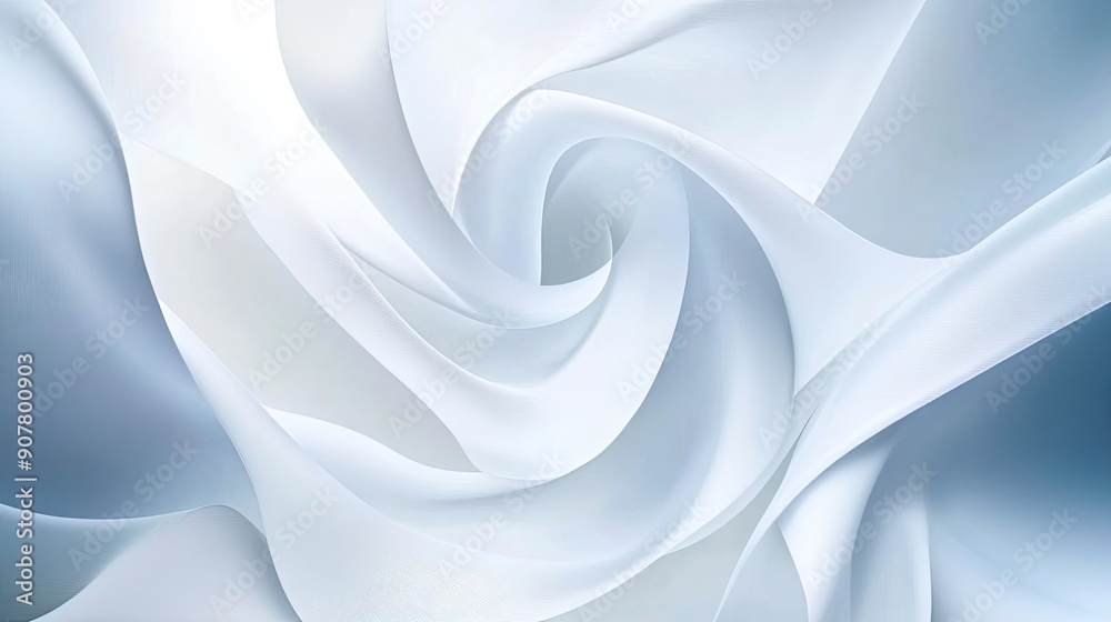 Clean abstract white background with flowing curves and soft gradients ...
