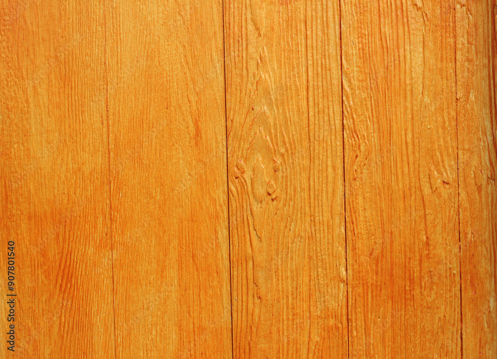 Fototapeta premium Orange wood plank background or texture