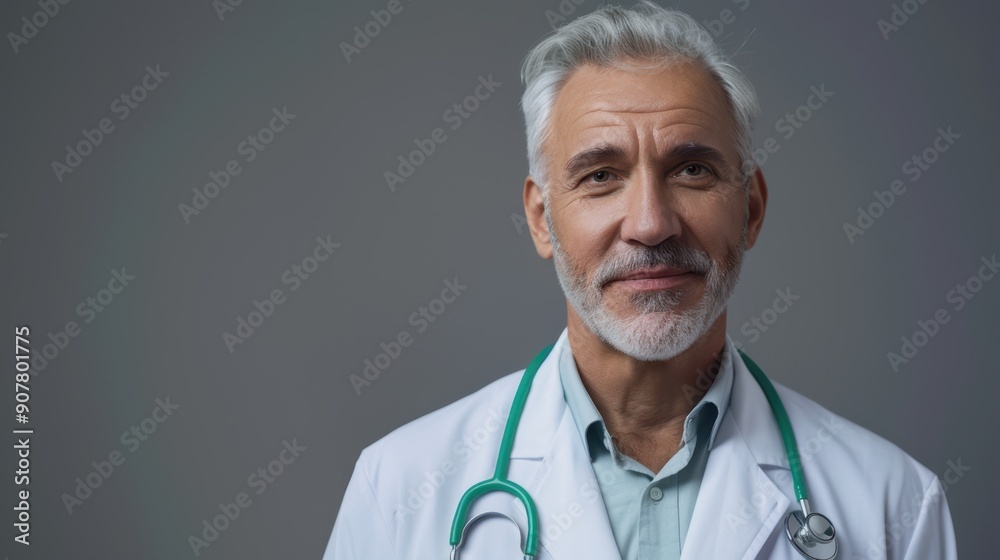 The confident senior doctor The confident senior doctor