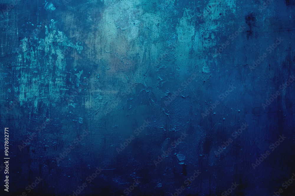 Obraz premium Abstract Blue Grunge Wall Texture 