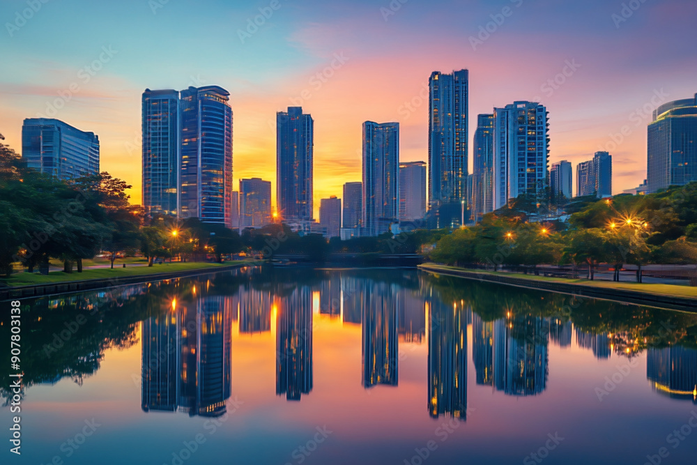 Fototapeta premium Großstadtpanorama