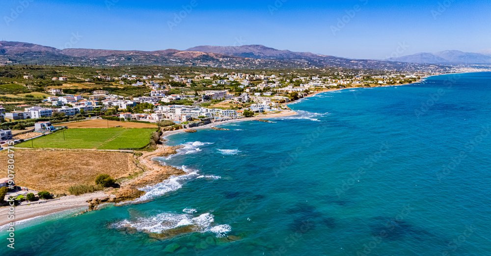 Coastal view near Stavromenos, Crete, Greece Coastal view near Stavromenos, Crete, Greece