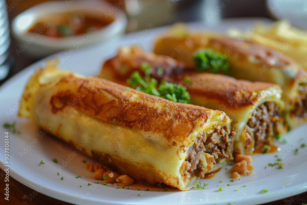 Martabak Tahu , Indonesian traditional food made from tofu and mix with vegetables and eggs. Martabak Tahu , Indonesian traditional food made from tofu and mix with vegetables and eggs.