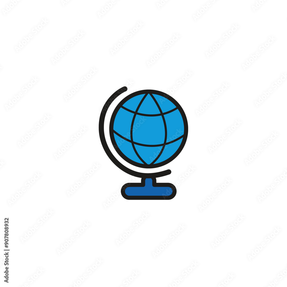 Globe earth icon flat vector design Globe earth icon flat vector design