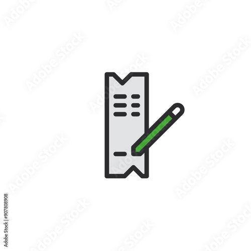 Payslip card icon flat vector design