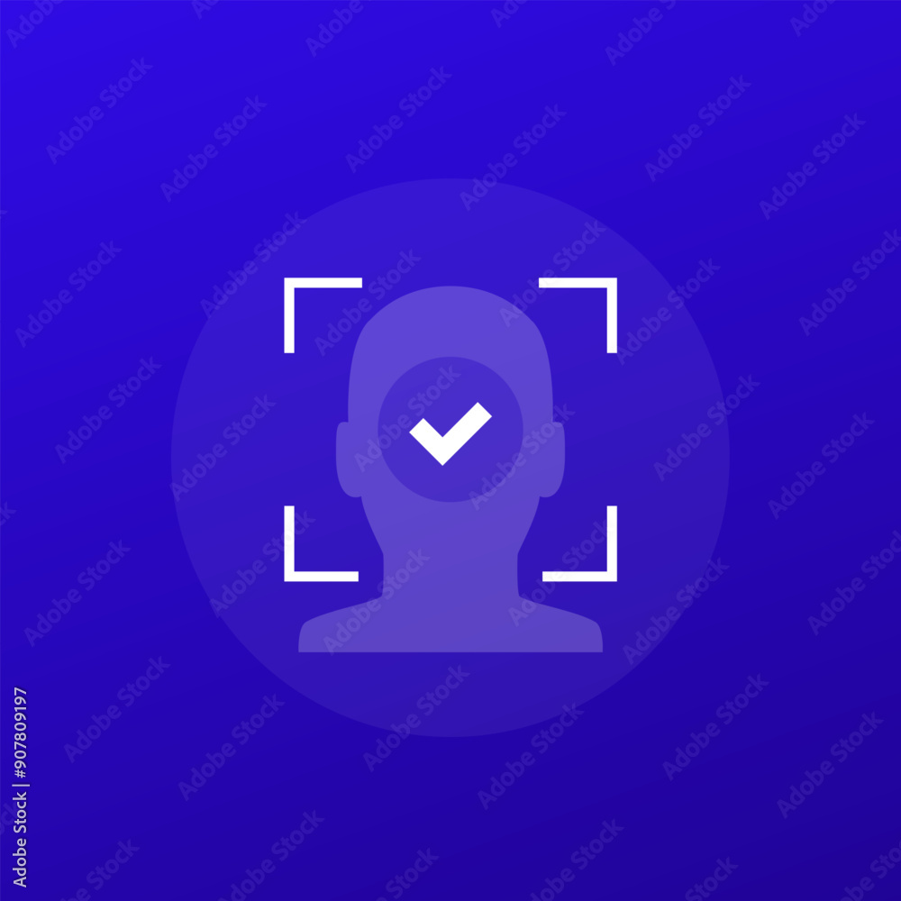 facial recognition icon, biometric face scanning, transparent design facial recognition icon, biometric face scanning, transparent design