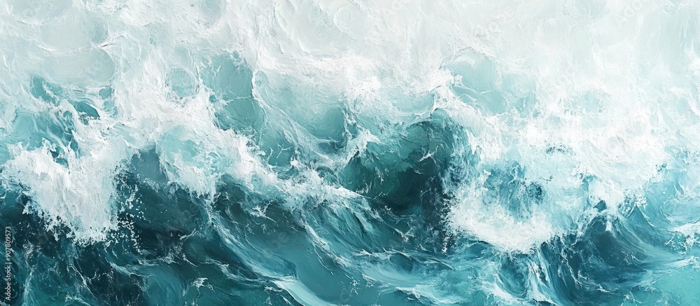 Ocean Waves Abstract Painting Ocean Waves Abstract Painting