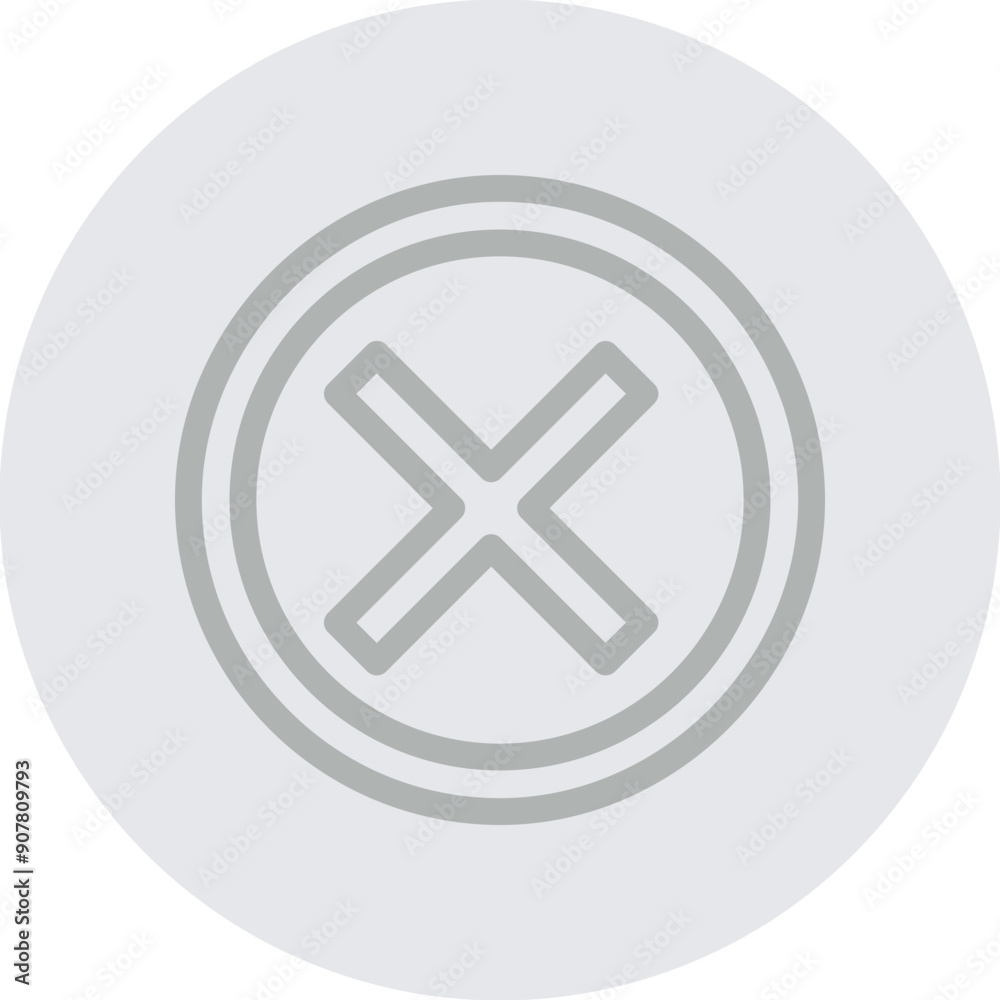 cross Vector Line Grey Circle Grey cross Vector Line Grey Circle Grey