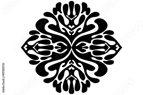 Frame Border decorative ornament design with a liquid Water theme