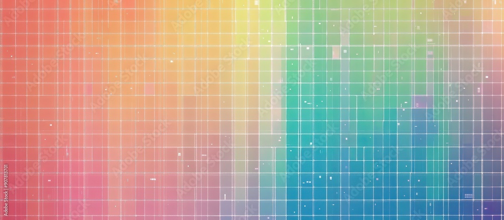 Abstract Rainbow Grid Background Abstract Rainbow Grid Background