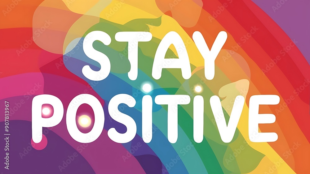 Stay Positive colorful background and text (T-shirt Design Motivational Quote, Illustration ,Typography) Stay Positive colorful background and text (T-shirt Design Motivational Quote, Illustration ,Typography)