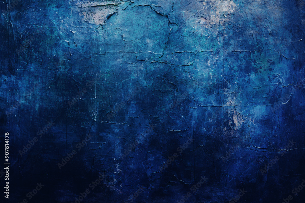 Abstract Blue Grunge Wall Texture 