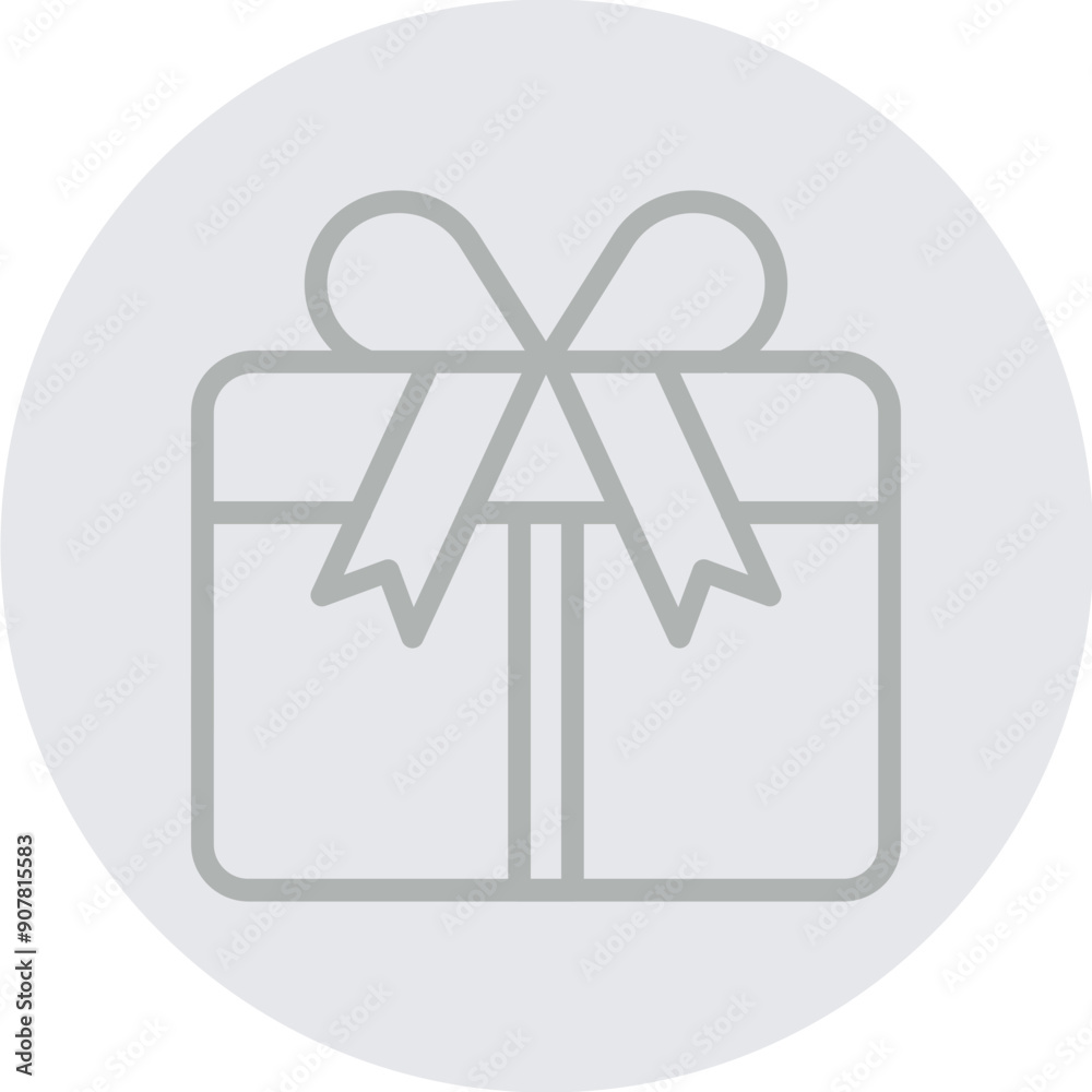 Sustainable packaging Vector Line Grey Circle Grey