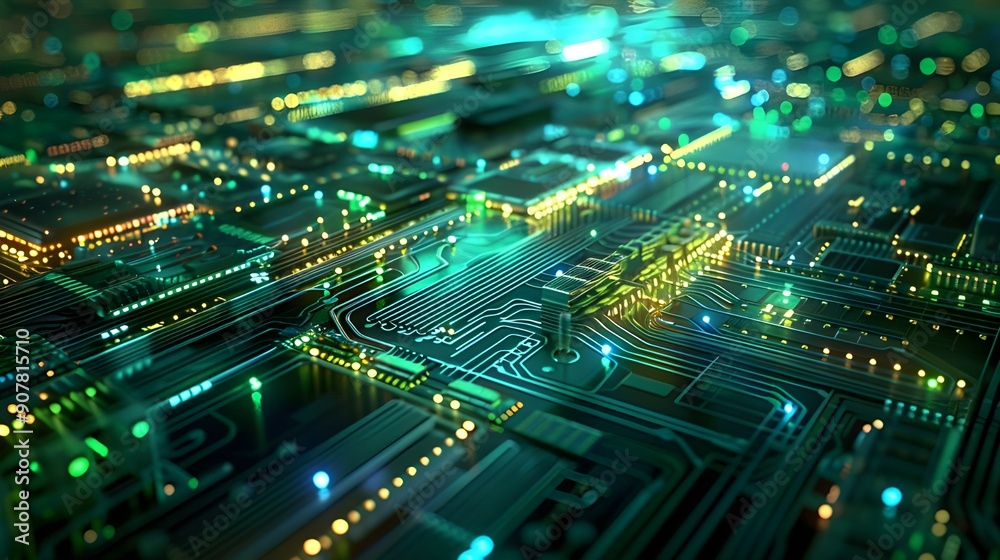 Obraz premium computer circuit board