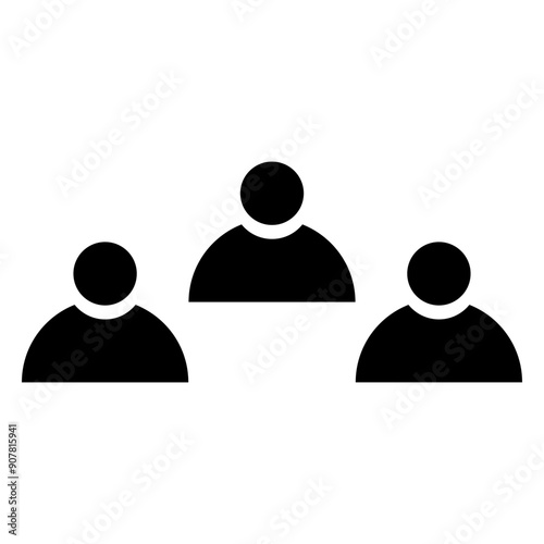 Team Icon, Simple Icon Vector Design, best used for presentation, application, web and banner
