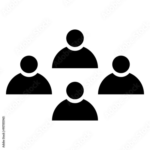 Team Icon, Simple Icon Vector Design, best used for presentation, application, web and banner
