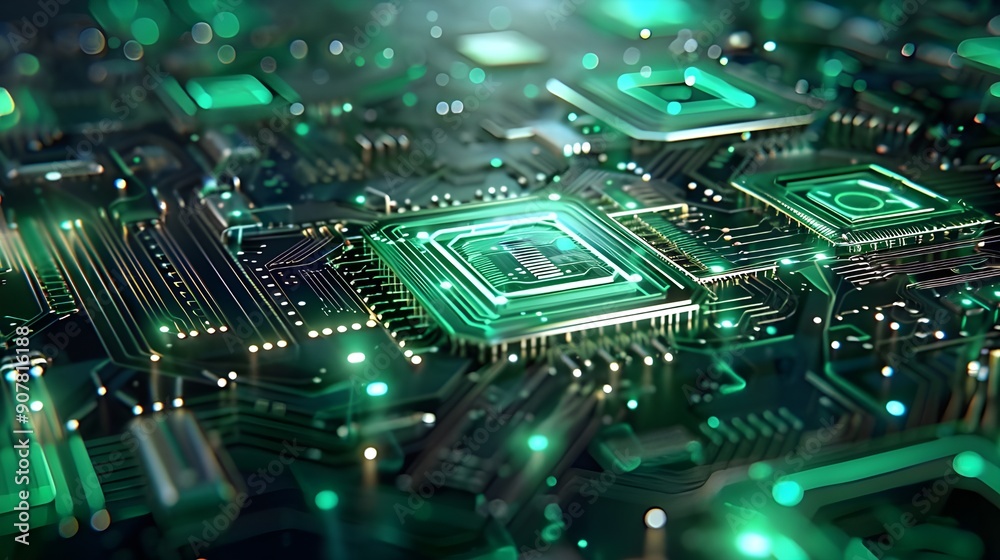 Obraz premium computer circuit board
