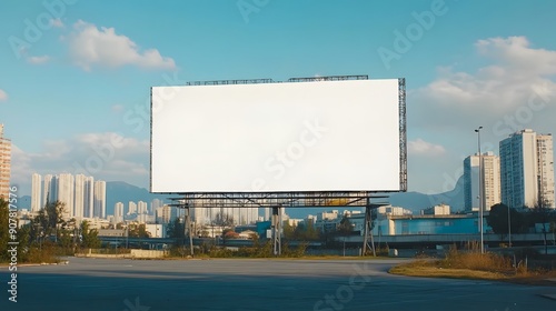 billboard blank for outdoor advertising poster or blank billboard for advertisement. 