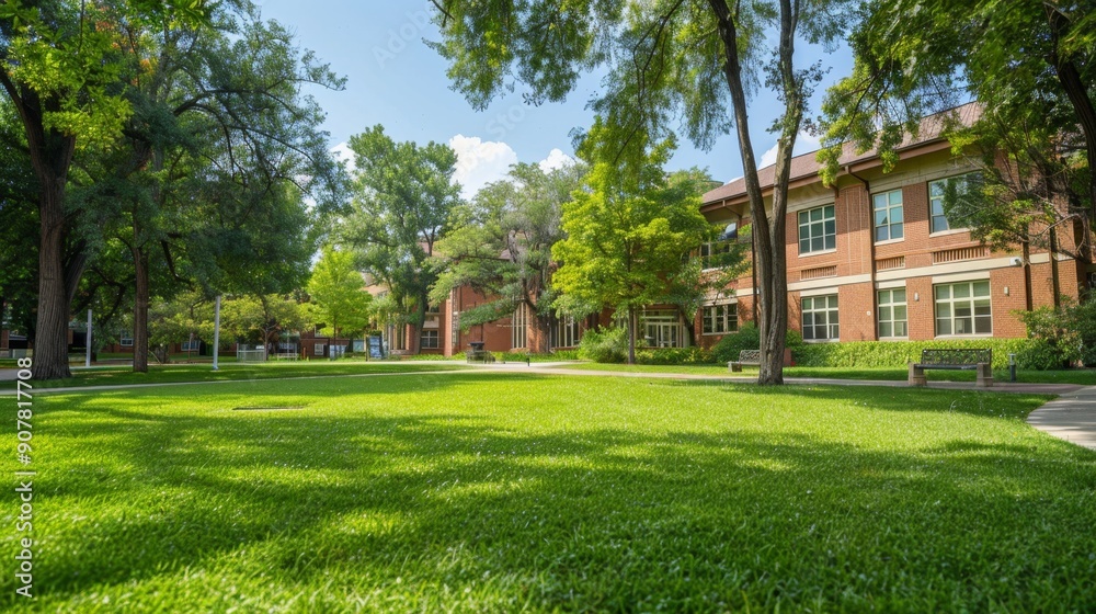 Brick Building on a College Campus. Brick Building on a College Campus.