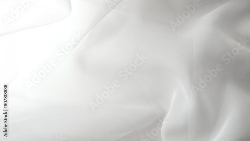 Cuadro en lienzo Elegant white tulle background, perfect for weddings, events, and delicate designs