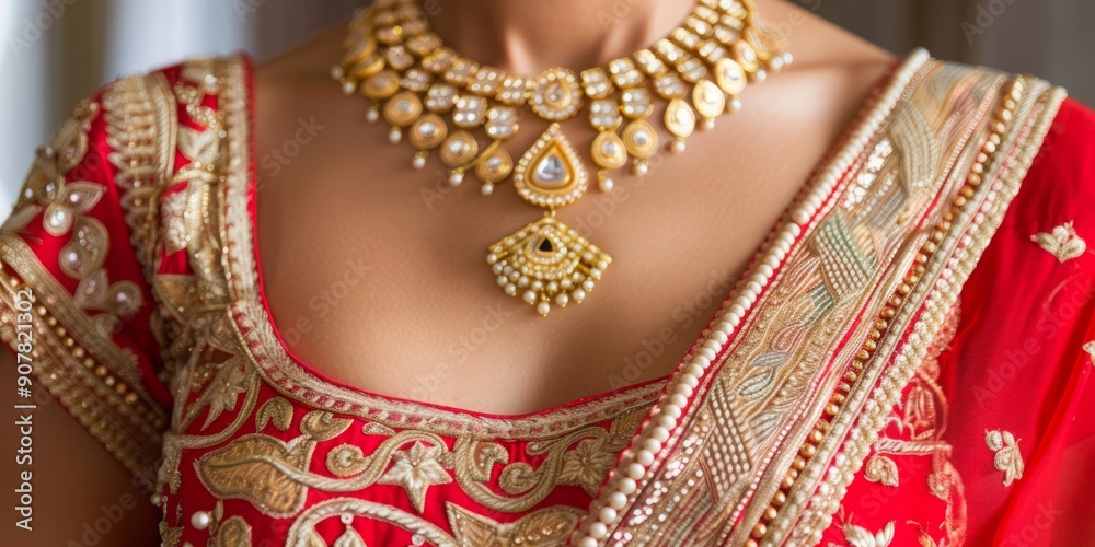 Obraz premium Ethereal Grace in Traditional Indian Saree: A Celebration of Cultural Elegance and Beauty.