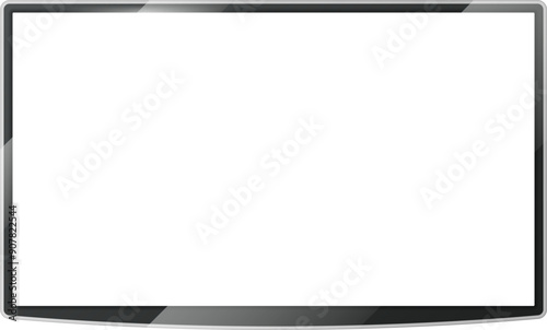 Tablet screen mockup. Realistic blank white device