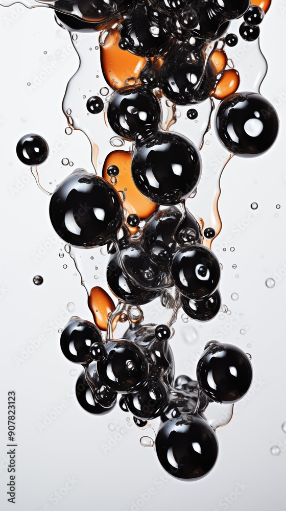 Black Bubbles on White Background, Abstract Image, Texture, Pattern, Wallpaper, Cover and Screen of Smartphone, Cell Phone, Computer, Laptop, 9:16 and 16:9 Format Black Bubbles on White Background, Abstract Image, Texture, Pattern, Wallpaper, Cover and Screen of Smartphone, Cell Phone, Computer, Laptop, 9:16 and 16:9 Format