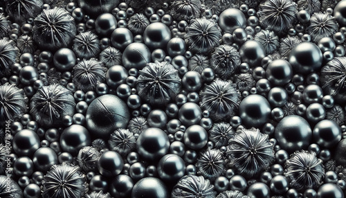 Close-up Texture of Lawrencium with Light Reflections and Shadows