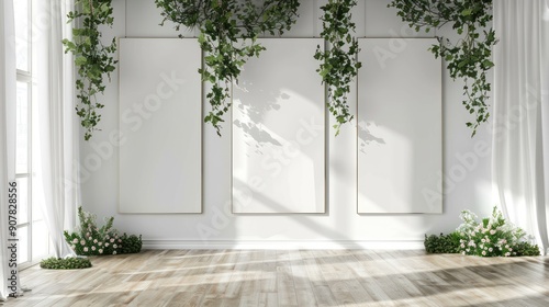 The elegance in Simplicity Minimalist Studio is set against a beautiful floral backdrop