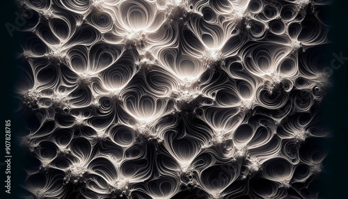 Close-up Texture of Einsteinium with Light Reflections and Shadows