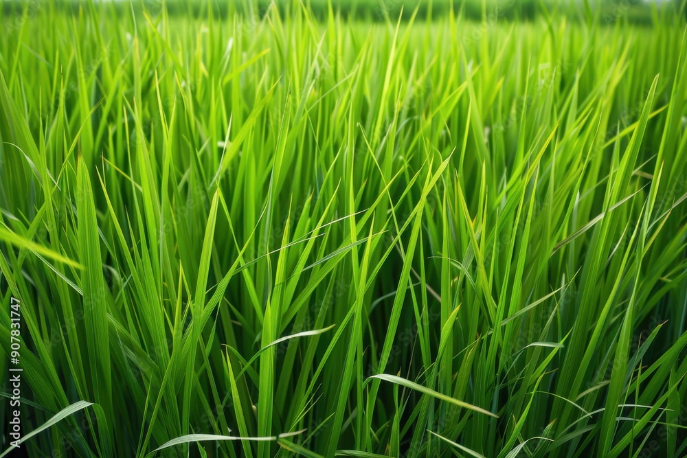 A lush rice field creates a perfect setting for a photo with enough room for captions or wallpaper patterns A lush rice field creates a perfect setting for a photo with enough room for captions or wallpaper patterns