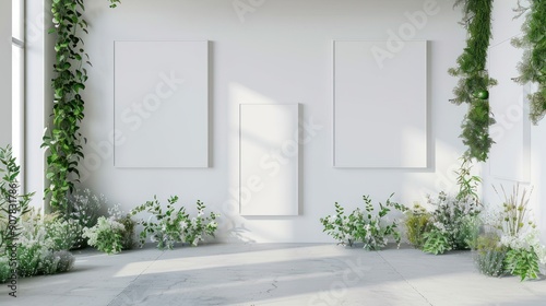 The elegance in Simplicity Minimalist Studio is set against a beautiful floral backdrop