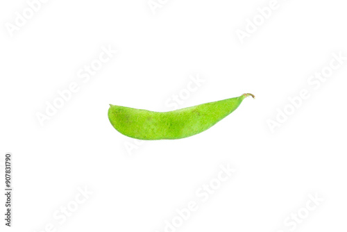 Green soybean isolated on white background, Edamame bean