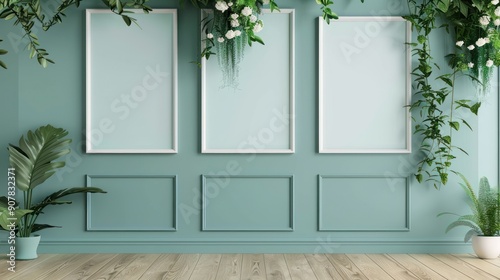 The elegance in Simplicity Minimalist Studio is set against a beautiful floral backdrop