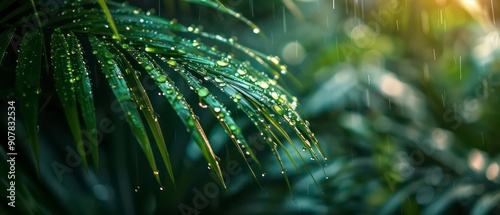 view through a forest like the rain forest, it has a dense texture wallpaper photo