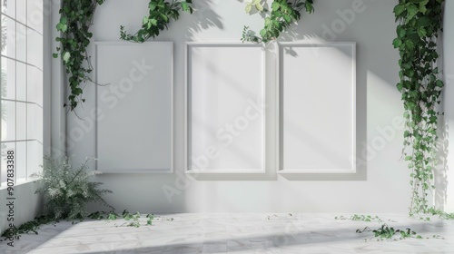 The elegance in Simplicity Minimalist Studio is set against a beautiful floral backdrop