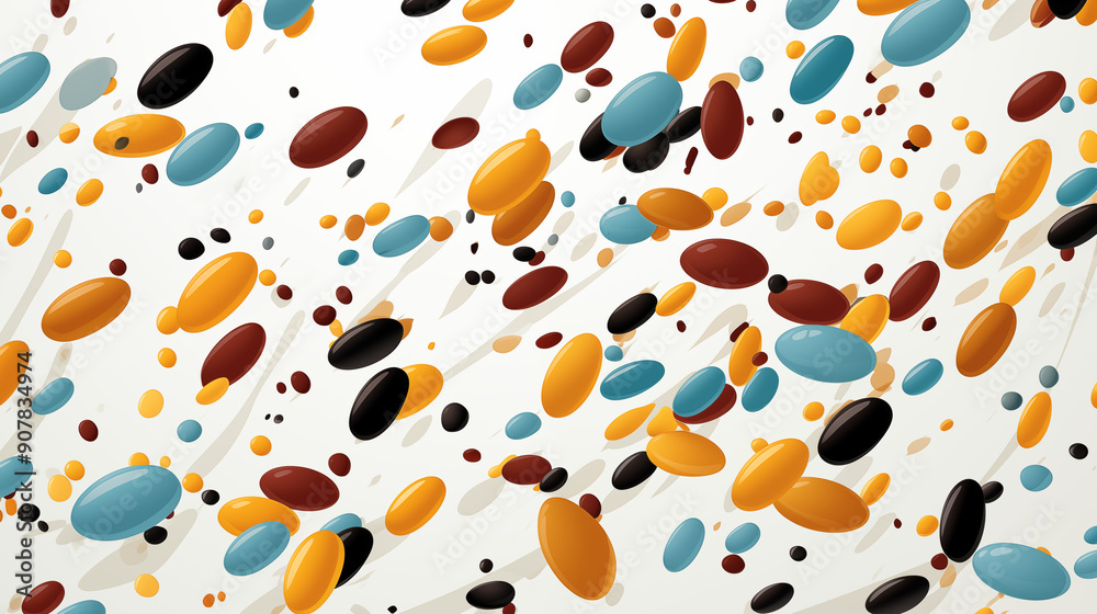 Beans Grains with Water Splashes, Abstract Image, Texture, Pattern Background, Wallpaper, Cover and Screen of Smartphone, Cell Phone, Computer, Laptop, 9:16 and 16:9 Format Beans Grains with Water Splashes, Abstract Image, Texture, Pattern Background, Wallpaper, Cover and Screen of Smartphone, Cell Phone, Computer, Laptop, 9:16 and 16:9 Format