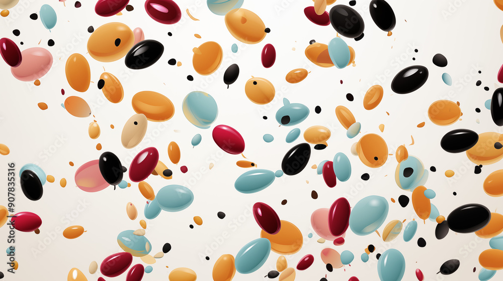 Beans Grains with Water Splashes, Abstract Image, Texture, Pattern Background, Wallpaper, Cover and Screen of Smartphone, Cell Phone, Computer, Laptop, 9:16 and 16:9 Format Beans Grains with Water Splashes, Abstract Image, Texture, Pattern Background, Wallpaper, Cover and Screen of Smartphone, Cell Phone, Computer, Laptop, 9:16 and 16:9 Format
