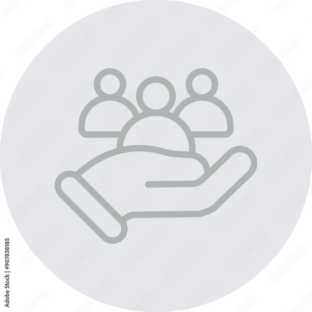 Community Vector Line Grey Circle Grey Community Vector Line Grey Circle Grey