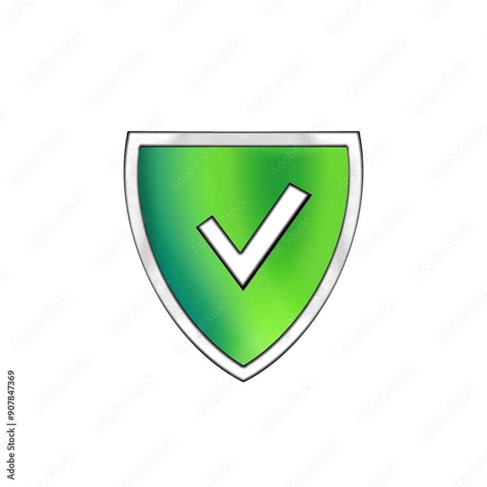 Green shield protection security web anti virus, defense icon Green shield protection security web anti virus, defense icon