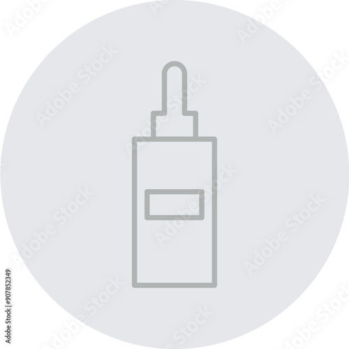 Serums and Essences Line Grey Circle Grey
