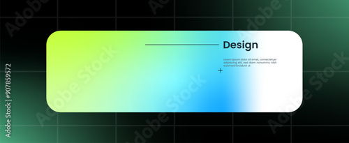 Modern design element in gradient color. Futuristic pop up interface.