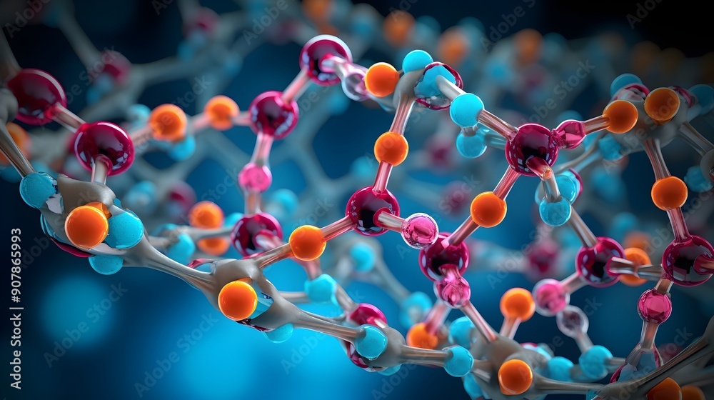 Macrocyclic peptides depicted protein UHD Wallpaper Macrocyclic peptides depicted protein UHD Wallpaper