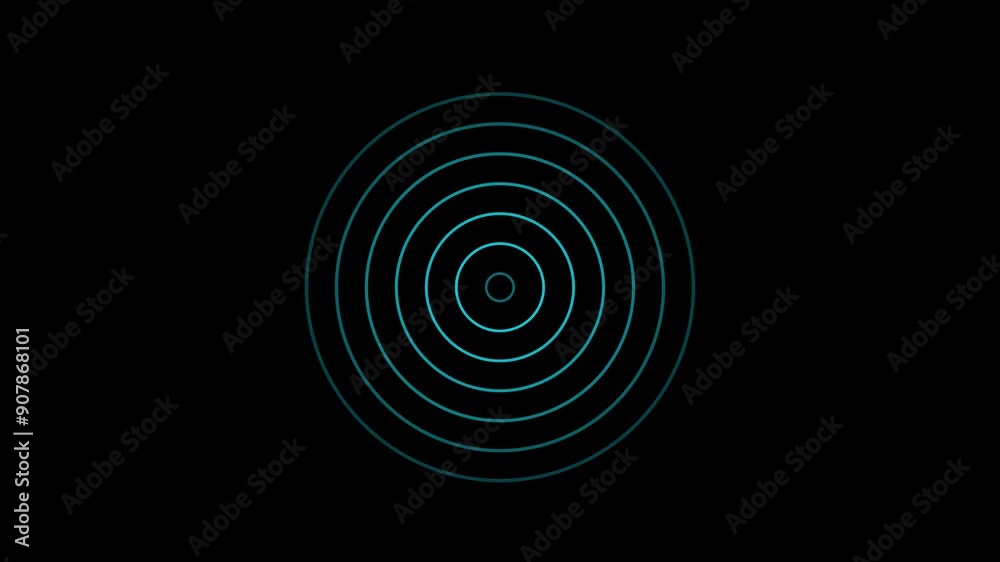 Radio wave signal animated video, technology concept Radio wave signal animated video, technology concept