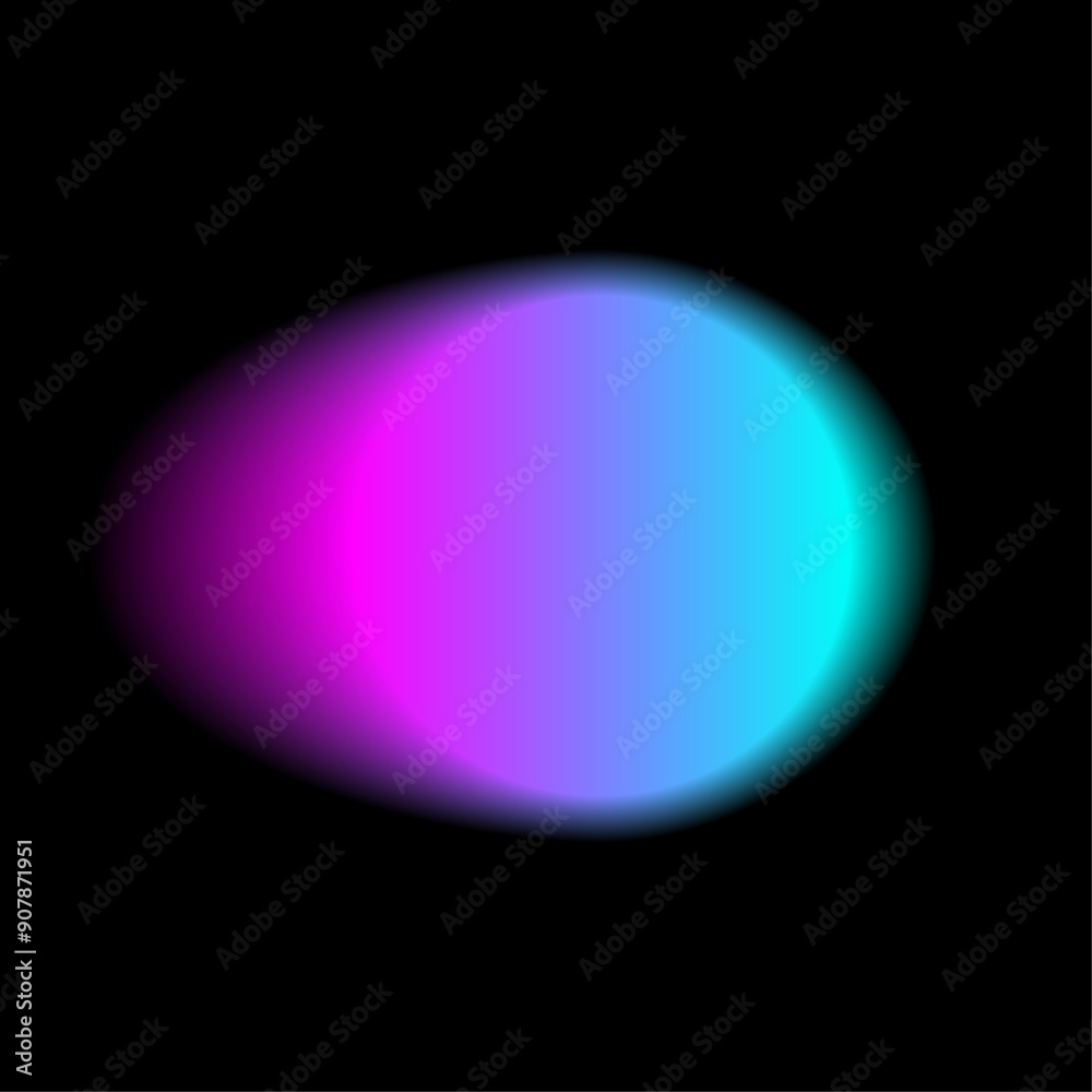 Gradient color round shape background. Abstract blue purple pink blur circle with graduation. Neon colored rounded icon. Colorful geometric graphic vector illustration isolated on black. Gradient color round shape background. Abstract blue purple pink blur circle with graduation. Neon colored rounded icon. Colorful geometric graphic vector illustration isolated on black.