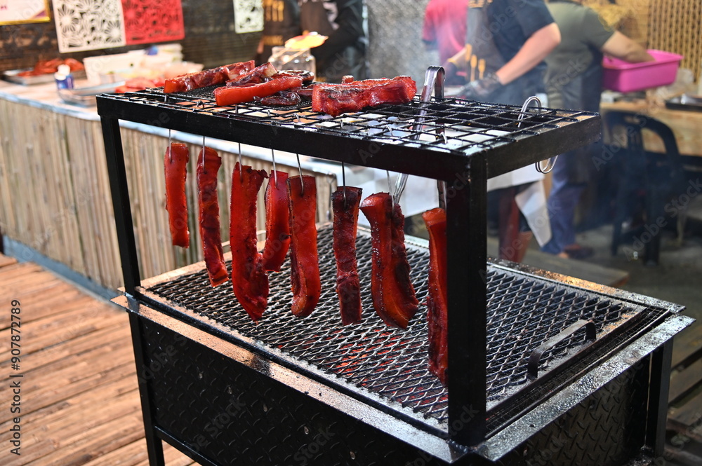Kuching, Malaysia - August 3, 2024: The Kuching Festival Food Street Fair